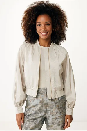 Mexx Cropped Bomber Sand Dames