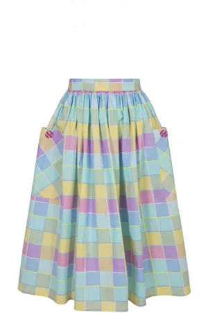 Hell Bunny Skye Skirt Medium-lengte rok meerkleurig S Dames