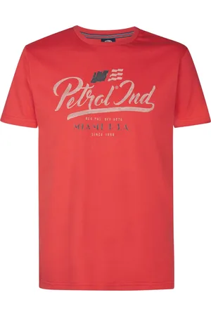 Petrol Industries Heren Artwork T-shirt Tropic - Roze