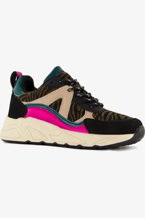 Blue Box Meisjes dad sneakers met dierenprint -