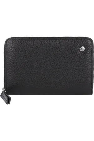 Abro+ Leren Portemonnee Leather Adria Zip Wallet Zwart