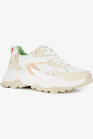 Blue Box Dames dad sneakers met pastelkleuren - - Uitneembare zool