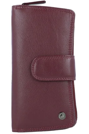 Greenburry Sponsachtig portefeuille leer 9,5 cm