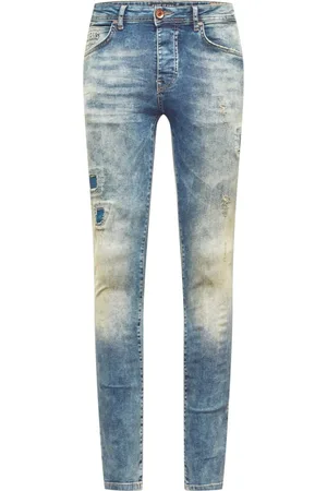 Cars Heren Jeans - Super Skinny - Damaged Look - Stretch - Lengte 34 - Aron - Denim