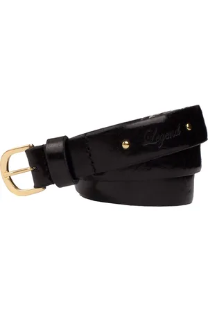LEGEND Dames - Leren Riem - Black - 95 cm