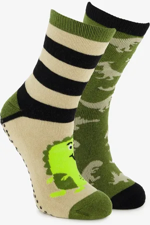 Scapino 2 paar kinder antislip sokken met dino