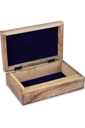 Merkloos Houten schatkistje decoratief - handgesneden souvenirkistje - handje van Fatima - multifunctioneel bewaarkistje - sieraden - snuisterijen - horloges - geweldig cadeau