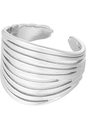 Yehwang Ring silver plated - Ring - universele maat - meerdere ringen aan elkaar - uniek design - kado idee valentijn vriendin - cadeau idee kerst moeder zus
