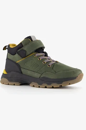 Blue Box Hoge jongens sneakers kaki
