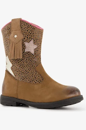 TwoDay Leren meisjes cowboy westernboots met -