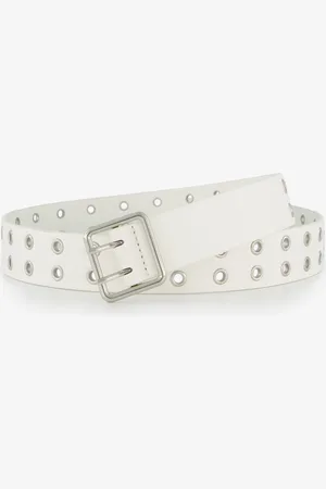 Scapino Dames riem met zilverkleurige ringen