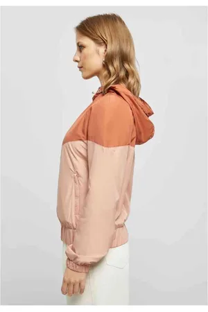 Urban classics Arrow Windbreaker jacket - M - /Roze