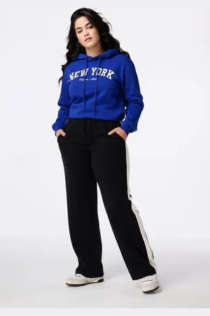 MS Mode Broek Broek met contrast streep
