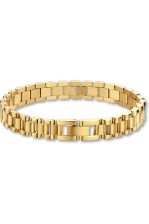 Marama Armband Lou M - damesarmband - schakelarmband - stainless steel met 18K gouden plating - nikkelvrij - cadeau dames