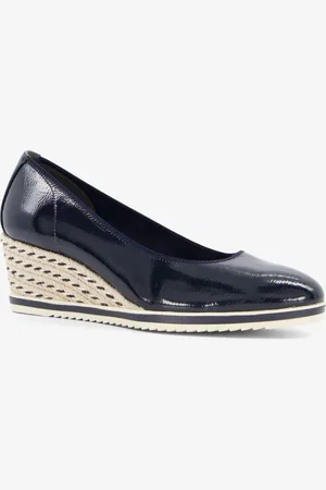 Tamaris Dames lak pumps met sleehak