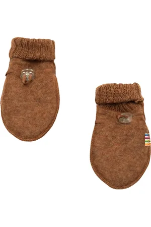 Joha Kinder Baby Handschuhe aus 100% Wolle Caramel Melang-70