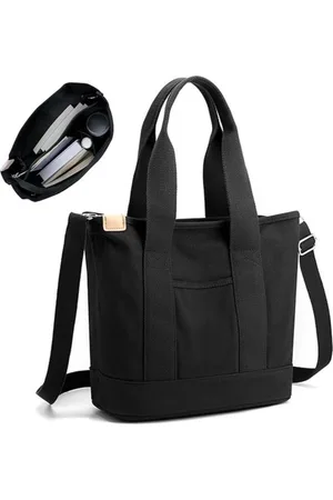Merkloos Canvas Tote Bag - Modieuze Schoudertas - Grote Handtas