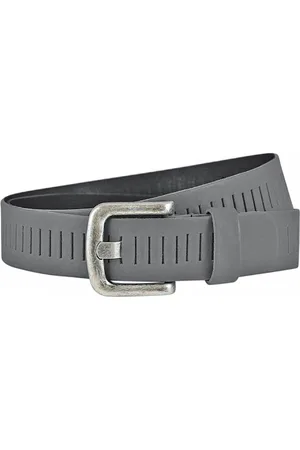 Landley Leren Geperforeerde Sleufjes Riem voor Dames en Heren - Breedte 4 cm - Unisex Ceintuur - Echt Leer - - Lengte totaal 135 cm / Riemmaat 115
