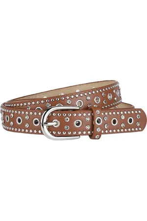 Fashion Favorite Studs Strass Riem - | Riemmaat 90 cm | Kunstleer |