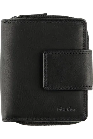 DSTRCT Wax Lane - Dames portemonnee RFID Rits - Black