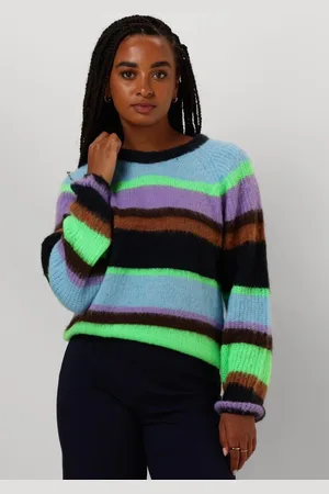 POM Amsterdam Pullover - Brushed Stripes Truien & vesten Dames - Sweater - Hoodie - Vest-