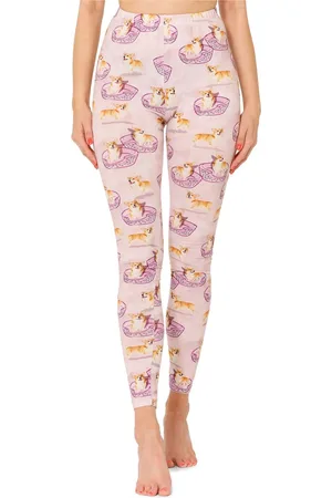 Merry Style Dames Leggings - Sport – Lange – Katoen - Sportbroek – Vogels/Bloemen – S - MS-MS10-338-LE