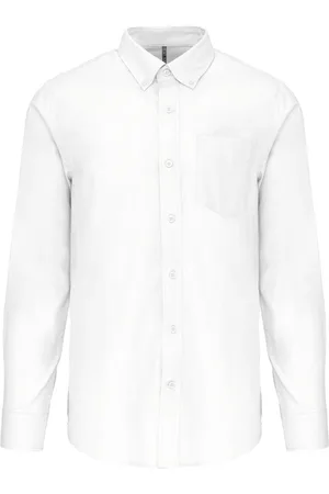 Kariban Heren Oxford overhemd lange mouwen K533 - - S