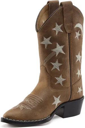 Bootstock STARS BROWN Cowboylaarzen / Western laarzen / Cowboy boots Meisje - - 34 - (671270219906)