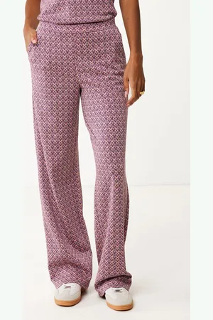 Mexx Pantalon Straight Leg Paars Dames