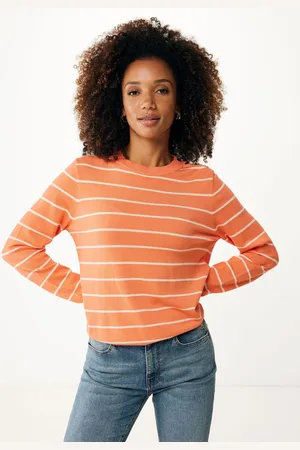 Mexx Sweater Gestreept Coral Dames