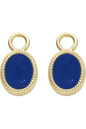 Blush Ear Charms Gold lapis lazuli 9078YLA
