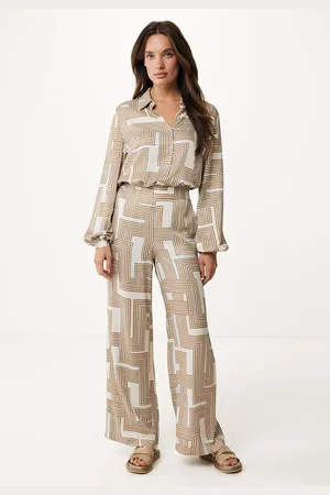 Mexx Graphic Blouse Beige Dames