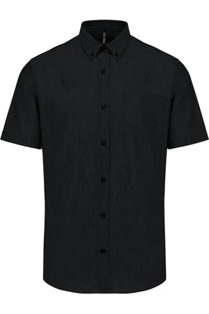 Kariban Heren Oxford overhemd korte mouwen K535 - - 4XL