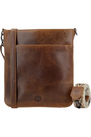 Hide & Stitches Next Navajo Schoudertas - - 100% Leer