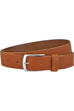 Landley Nette Leren Jeans Riem - Dames en Heren - 3.5 cm Breed - Echt Leer - Casual Pantalon Riem - Lengte totaal 110 cm / Riemmaat 95