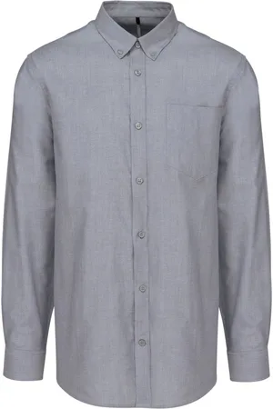 Kariban Heren Oxford overhemd lange mouwen K533 - - 3XL