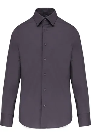 Kariban Heren stretch overhemd lange mouwen K529 - - 3XL