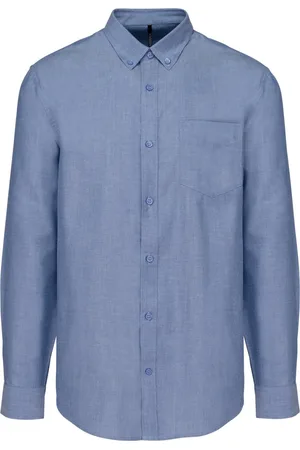 Kariban Heren Oxford overhemd lange mouwen K533 - - 6XL