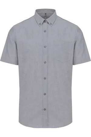 Kariban Heren Oxford overhemd korte mouwen K535 - - S