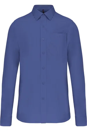 Kariban Heren poplin overhemd lange mouwen K541 - - XXL