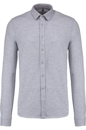 Kariban Piqué overhemd lange mouwen K508 - - XXL