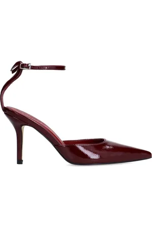 Sacha Dames - Burgundy slingbacks met heart design