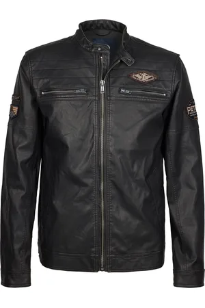 Petrol Industries Heren PU Bikerjack Seafront -