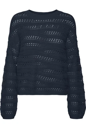 VERO MODA Trui Vmlilja Ls O-neck Pullover Ga 10321472 Navy Blazer Dames
