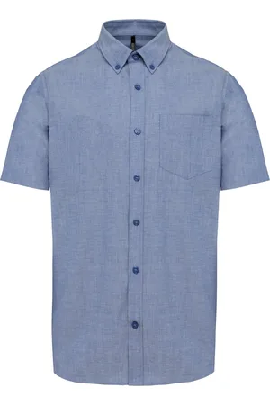 Kariban Heren Oxford overhemd korte mouwen K535 - - M