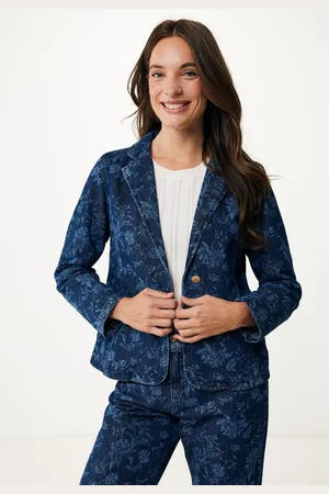 Mexx Blazer Denim Donkerblauw Dames