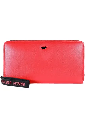 Braun büffel Braun Büffel Leren Portemonnee Capri Zip Wallet 18CS Rood