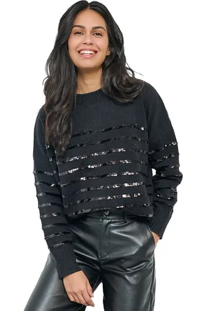 Esqualo Sweater striped sequins