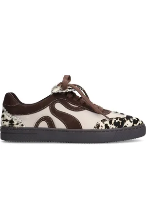 Sacha Dames - Bruine suède cow print sneakers