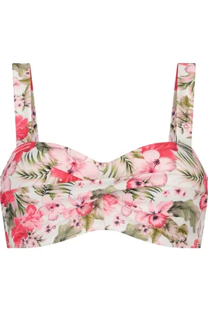Hunkemöller Dames Badmode Voorgevormde Bandeau bikinitop Tropical - - maat S